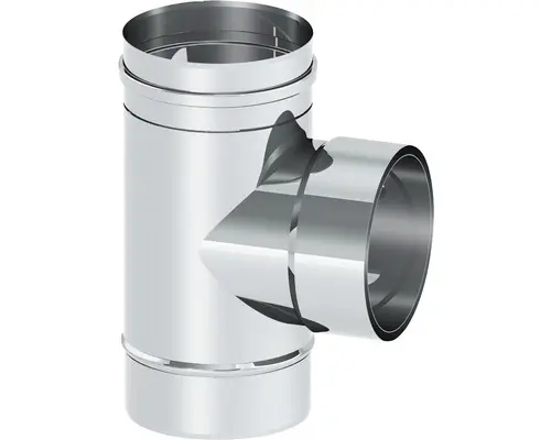 T-Anschluss Jeremias Furado F 90° mit Wandfutter EW Ø 120mm