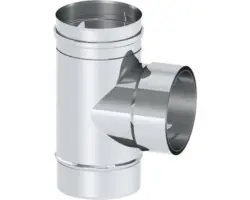 T-Anschluss Jeremias Furado F 90° mit Wandfutter EW Ø 150mm