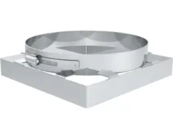 Fixierschelle Jeremias Furado F im Schacht für DW-Eco Ø180mm