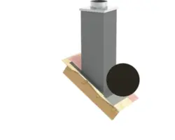 Stülpkopf Jeremias Furado F 150cm lackiert RAL 4798 Innenmaß 19x19cm Außenmaß 29x29cm