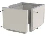 Hornbach Schachtelement Jeremias Furado F 250mm lose/verschraubt I19x19cm A29x29cm