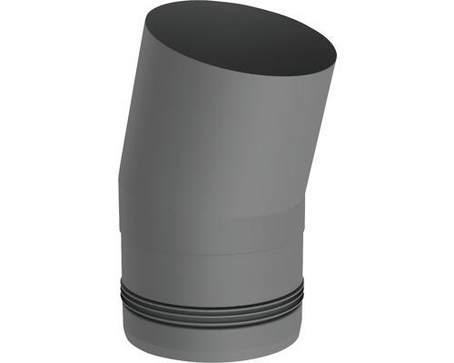 Pellet-Ofenrohr-Bogen Jeremias Pellet-Line 15° Ø 80 mm grau