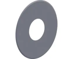 Pellet-Ofenrohr-Wandrosette Jeremias Pellet-Line Ø 80 mm grau geschlossen Rand 80 mm