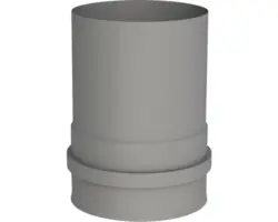 Pellet-Ofenrohranschluss Jeremias Pellet-Line Ø 100 mm grau mit 2 Muffen