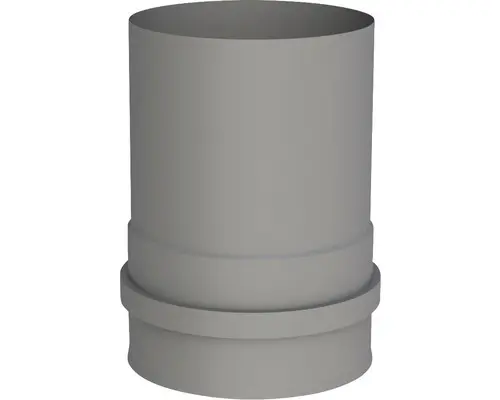 Pellet-Ofenrohranschluss Jeremias Pellet-Line Ø 100 mm grau mit 2 Muffen