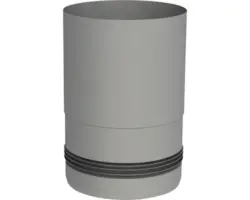 Pellet-Ofenrohranschluss Jeremias Pellet-Line Ø 100 mm grau mit Einzug