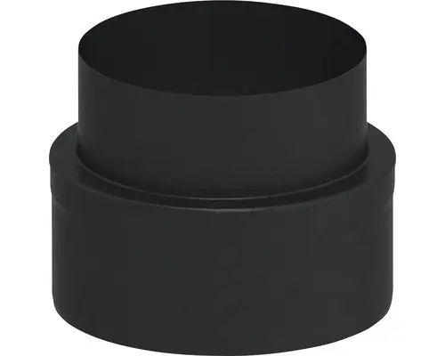 Übergang Jeremias Iso-Line Ofen auf Iso-Line Ø 150 mm schwarz