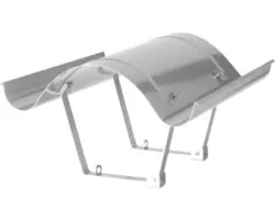 Napoleonhaube Jeremias zum Aufklappen 50x150 cm edelstahl