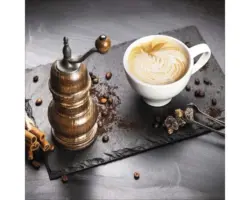 Glasbild Café I 20x20 cm GLA1949