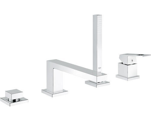 4-Loch Badewannenrandarmatur Grohe Eurocube 19897001 chrom glänzend