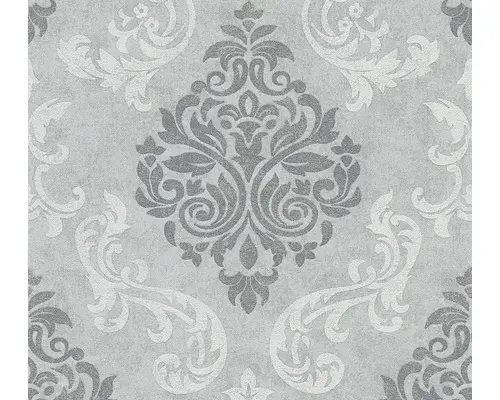 Vliestapete 36570-2 Ornament Glanz grau