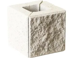 Mauerstein Architektur Arktis Ecke 90° 20x20 cm