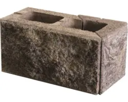 Mauerstein Architektur Sepia Ecke 90° 40x20 cm