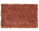 Hornbach Teppichboden Shag Yeti dunkel terracotta 400 cm breit (Meterware)