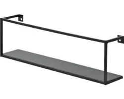 Dolle Regale schwarz 120 x 400 x 80 mm Tragkraft 15 kg