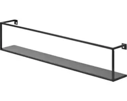 Dolle Regale schwarz 120 x 600 x 80 mm Tragkraft 15 kg