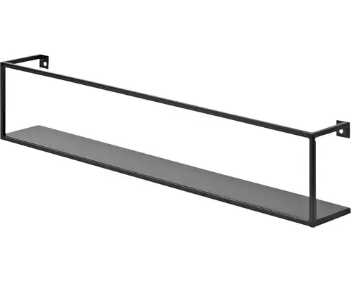 Dolle Regale schwarz 120 x 600 x 80 mm Tragkraft 15 kg