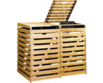 Hornbach Mülltonnenbox weka 148x92x122 cm honigbraun