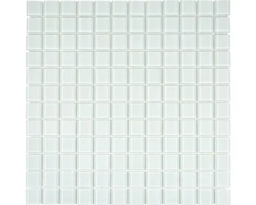 Glasmosaik Crystal CM 4SE40 30,0x30,0 cm weiß