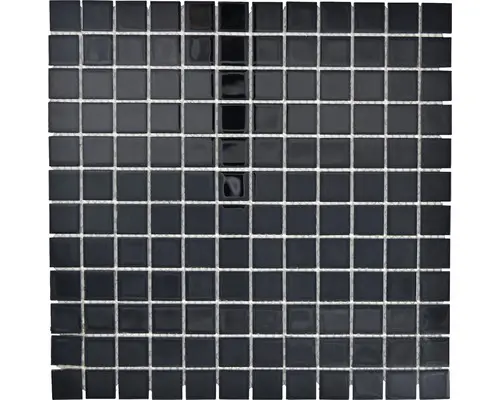 Glasmosaik Crystal CM 4SE50 30,0x30,0 cm schwarz