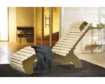 Hornbach Sauna Wellness-Komfortliege Weka 163,5x64x93,5 cm aus Holz ergonomisch inkl. Saunatuch