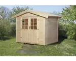 Hornbach Gartenhaus weka Lesina mit Fußboden 241 x 235 cm natur