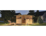 Hornbach Pavillon weka Man Cave Freizeithütte mit Flachdach 306 x 306 cm