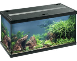 Aquarium EHEIM aquastar 54 mit LED-Beleuchtung, Innenfilter, Heizer, Thermometer ohne Unterschrank schwarz