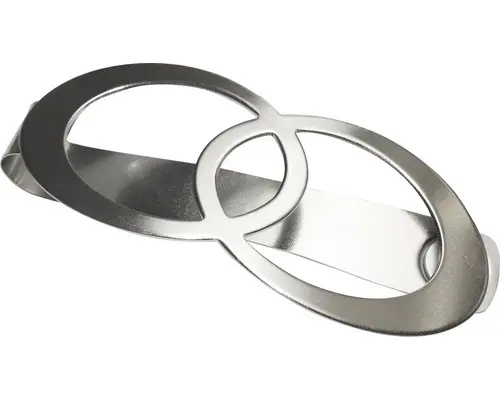 Raffspange Infinity edelstahl-optik 13,5x5,5 cm