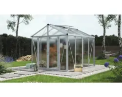 Gewächshaus Vitavia Zeus Comfort 8100 Hohlkammerplatten 10 mm 258,4x316,4 cm Aluminium