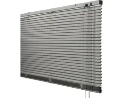 Soluna Alu-Jalousie 40 x 170 cm grau, mit 20% mehr Lamellen zur besseren Verdunkelung
