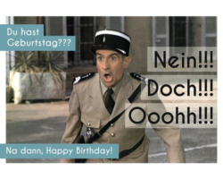 Postkarte Geburtstag Nein!!! Doch!!! Ooohh!!! 14,8x10,5 cm