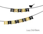 Hornbach Postkarte Happy Birthday Girlande 14,8x10,5 cm