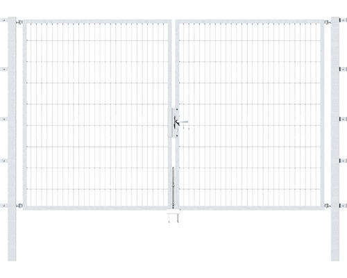 Stabgitter-Doppeltor ALBERTS Flexo 300 x 180 cm inkl. Pfosten 8 x 8 cm feuerverzinkt