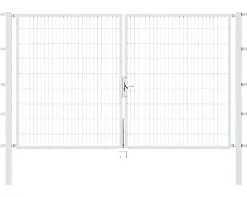 Stabgitter-Doppeltor ALBERTS Flexo 300 x 180 cm inkl. Pfosten 8 x 8 cm feuerverzinkt