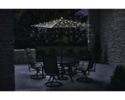 LED Solarlicht Lafiora Lichterkette Sonnenschirm 50er warmweiß