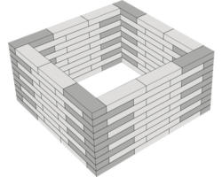 Hochbeet Architekt Basilikum fuoco 120x120x60 cm