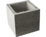 Hornbach Pfeilerstein Hochbau grau 25x25x25 cm
