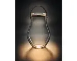 Hornbach Dekoglas mit Licht Solarlaterne innen und außen Krinner Lumix L 4 LEDs Lichtfarbe warmweiß inkl. Dimmer