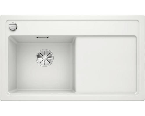 Flächenbündige Spüle Blanco Zenar 45 S links 510x860 mm weiß