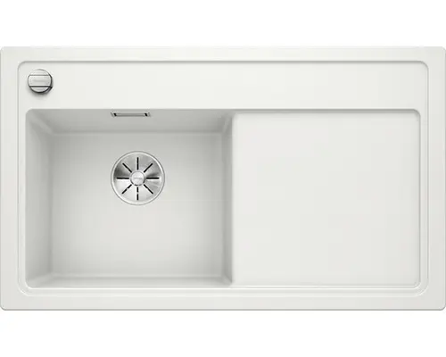 Flächenbündige Spüle Blanco Zenar 45 S links 510x860 mm weiß