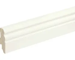 Sockelleiste Skandor profiliert weiß lackiert 18x58x2400 mm