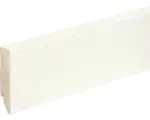 Hornbach Sockelleiste Skandor eckig weiß lackiert 18x80x2400 mm