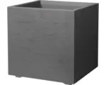 Hornbach Pflanztopf Deroma Gravity quadratisch 39x39 H 39 cm Kunststoff schwarz