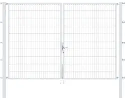 Stabgitter-Doppeltor ALBERTS Flexo 300 x 200 cm inkl. Pfosten 8 x 8 cm feuerverzinkt