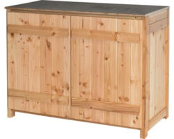 Gartenschrank/Outdoorküche Konsta Sideboard 2 Türen Typ 543 120x58x92 cm Douglasie