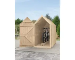 Fahrradgarage Konsta Typ 550 einfach 99x210 cm natur