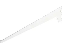 Winkelträger 1-reihig 3 Haken L 600 mm weiß