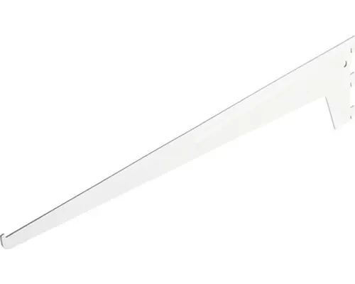 Winkelträger 1-reihig 3 Haken L 600 mm weiß