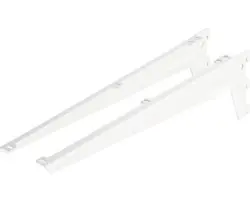 Winkelträger 1-reihig L 480 mm weiß 2 Stück